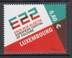 2022 Luxembourg E22 European Capital Of Culture Complete Set Of 1  MNH @  BELOW FACE VALUE - Nuevos