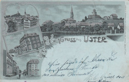 ZH13 --  GRUSS AUS USTER   --  LITHO  --  1902 - Uster