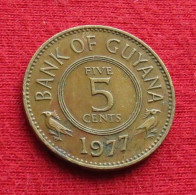 Guyana 5 Cents 1977 KM# 32 Lt 533 *VT Guiana - Guyana