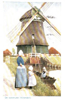 3707 – Vintage - Netherlands Pays-Bas Volendam – Watermolen Watermill Moulin à Eau – Written In 1937 – VG Condition - Moulins à Eau