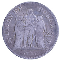 Directoire-Union Et Force 5 Francs An 5 (1797) Bordeaux - 1795-1799 Direktorium