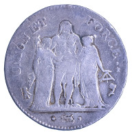 Directoire-Union Et Force 5 Francs An 5 (1797) Paris - 1795-1799 Direktorium