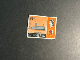 (stamp 31-5-2023) Used (1) - Gibraltar - Submarine - Sous-marins