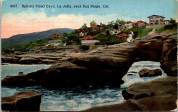 California San Diego La Jolla Sphinx Head Cave 1918 - San Diego