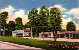 Arkansas Malvern Esquire Motel Ad Esso Gas Station - Other & Unclassified
