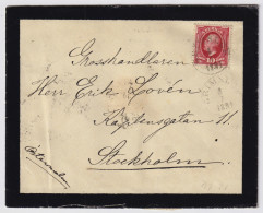 SUÈDE / SWEDEN - 1891 (July 8) 10ö Red Facit 54 On Cover From "GRIMSLÖF" To Sockholm - Cartas & Documentos