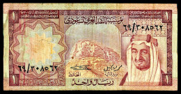 A8 SAUDI ARABIA   BILLETS DU MONDE   BANKNOTES  1 RIYAL 1977 - Arabia Saudita