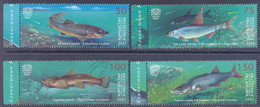 2021. Kyrgyzstan, Red Book, Fishes Of Kyrgyzstan, 4v, Mint/** - Kirghizistan