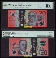 Australia 20 Dollars (2019), Sign.: Lowe-Gaetje, Lucky Number 555, Polymer,PMG67 - 2005-... (polymeerbiljetten)