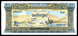 A8 CAMBODGE   BILLETS DU MONDE   BANKNOTES  50 RIELS 1975 - Cambodge
