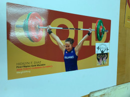 Philippines Stamp Postcard  Sports Weightlifting 2020 Tokyo Summer Olympic - Gewichtheffen