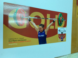 Philippines Stamp Postcard  Sports Weightlifting 2020 Tokyo Summer Olympic - Weightlifting