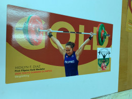 Philippines Stamp Postcard  Sports Weightlifting 2020 Tokyo Summer Olympic - Gewichtheffen