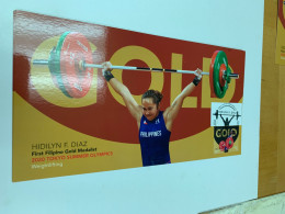 Philippines Stamp Postcard  Sports Weightlifting 2020 Tokyo Summer Olympic - Haltérophilie