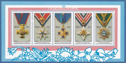 SOUTH AFRICA  1990  NATIONAL MEDALS  M.S.  S.G. MS 723  U.M. - Blocks & Kleinbögen