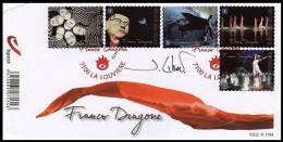 FDC°(4219/4223)  - Signé / Getekend / Zeichen / Sign - Création : "Jean Libert" - Franco Dragone - 2011-2014