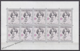 Czech Republic - Tcheque 1996 Yvert 112 Europa Cept. Famous Women, Ema Destinnova - Sheetlet  -  MNH - Unused Stamps