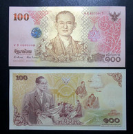 Thailand Banknote 100 Baht 2011 HM King Rama9 7th Cycle 84 Years Birthday P#124 - Thailand
