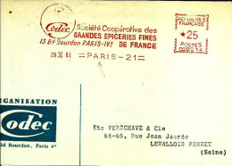 Lettre  EMA  Havas CG 1961 Codec Cooperative Epiceries Fines De France Metier Commerce Alimentation 75 Paris C21/36 - Alimentation