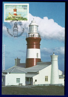 Ref 1618 -  1988 South Africa Maxi Card - Umhlanga Rocks Lighthouse - Briefe U. Dokumente
