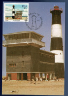 Ref 1618 -  1988 South Africa Maxi Card - Pelican Point Lighthouse Walvisbaai Bay - Lettres & Documents