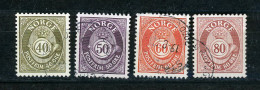 NORVEGE : COR - Yvert N° 714+715+716+718 Obli. - Used Stamps