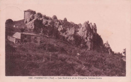 Pierrefeu - Cuers -  Rochers Et Chapelle Sainte Croix -  CPA °J - Cuers