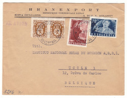 Bulgarie - Lettre De 1951 - Oblit Sofia - Exp Vers Uccle - - Briefe U. Dokumente