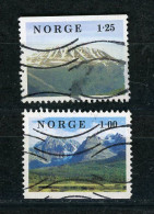 NORVEGE : PAYSAGES - Yvert N° 727+728 Obli. - Used Stamps