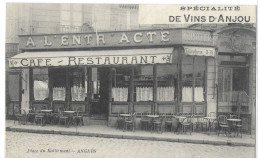 49    ANGERS   SPECIALITE   DE   VIN   D' ANJOU   A  L' ENTR  ACTE   CAFE   RESTAURANT   A.  TROTTIER - Angers