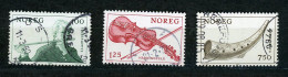 NORVEGE : INSTRUMENTS DE MUSIQUE - Yvert N° 739+740+742 Obli. - Oblitérés