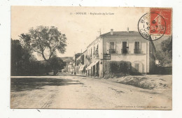 Cp, Algérie, BOUGIE, Esplanade De La Gare , Publicité Oxygénée Cusenier, Voyagée 1908 , Ed. Caravano - Bejaia (Bougie)