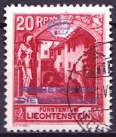 Liechtenstein 1932: REGIERUNGS-DIENSTSACHE Zu+Mi D 2 B (Perforation 11 1/2) Mit Stempel MAUREN 1.VI.3? (Zu CHF 13.00) - Dienstmarken