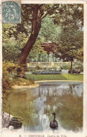 FRANCE - 38 - GRENOBLE - Jardin De Ville - Cygne - Carte Postale Ancienne - Grenoble