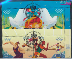 UNO - New York 1538-1541 Paare (kompl.Ausg.) Gestempelt 2016 Sport Für Den Frieden (10076854 - Used Stamps