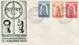 ROMANIA IN EXILE 1957 EUROPA CEPT  FDC - 1957