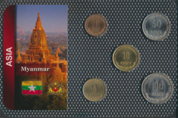 Myanmar Stgl./unzirkuliert Kursmünzen Stgl./unzirkuliert Ab 1999 1 Kyat Bis 100 Kyats (10091270 - Birmania