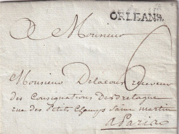 France Marcophilie - Département Du Loiret - Orléans - 1773 - 30x4 Mm - Avec Texte - 1701-1800: Precursors XVIII