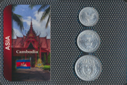 Kambodscha 1959 Stgl./unzirkuliert Kursmünzen 1959 10 Sen Bis 50 Sen (10091247 - Cambodja