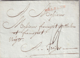 France Marcophilie - Département Du Loiret - Orléans - 29x3 Mm En Rouge - Sans Texte - 1701-1800: Precursors XVIII