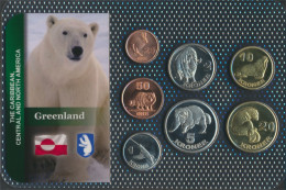 Dänemark - Grönland 2010 Stgl./unzirkuliert Kursmünzen 2010 25 Öre Bis 20 Kroner (10091624 - Groenlandia