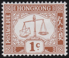 Hong Kong     .    SG    .    D 1  (2 Scans)  .  1923-56    .  Mult Script CA      .    *   .    Mint-hinged - Impuestos