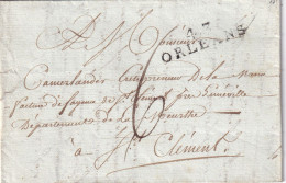 France Marcophilie - Département Du Loiret - 43/ORLEANS - 1807 - 35x9 Mm - Avec Texte - 1801-1848: Vorläufer XIX