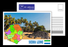 Sierra Leone/ Postcard / View Card/ Map Card - Sierra Leone