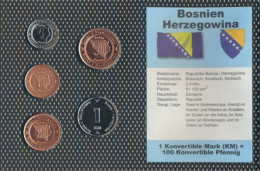 Bosnien-Herzegowina Stgl./unzirkuliert Kursmünzen Stgl./unzirkuliert 1998-2005 5 Feninga Bis 1 Konvertible Ma (10127521 - Bosnia And Herzegovina