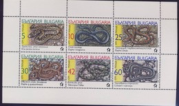 BULGARIE Reptiles, Reptile, Serpents Serpent. Yvert BF 3268/73 ** MNH - Serpientes