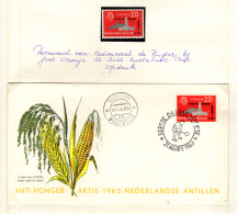 NETHERLANDS ANTILLES 1963 Freedom Of Hunger - Stamp MNH And FDC - Alimentation