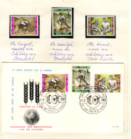 BELGIUM- 1963 Freedom Of Hunger - 3 Stamps MNH And 3 FDCS - Alimentation