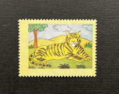 India 2009 Error Children's Day (Tiger) Stamp Error "BLACK Colour Omitted" Country Name / Denomination MNH As Per Scan - Plaatfouten En Curiosa