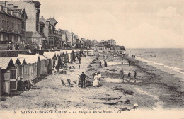 FRANCE - 14 - SAINT AUBIN SUR MER - La Plage à Marée Haute - LL - Carte Postale Ancienne - Saint Aubin